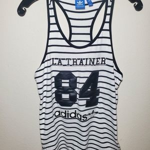 Womena Adidas LA Trainer Tank Top Sz Medium